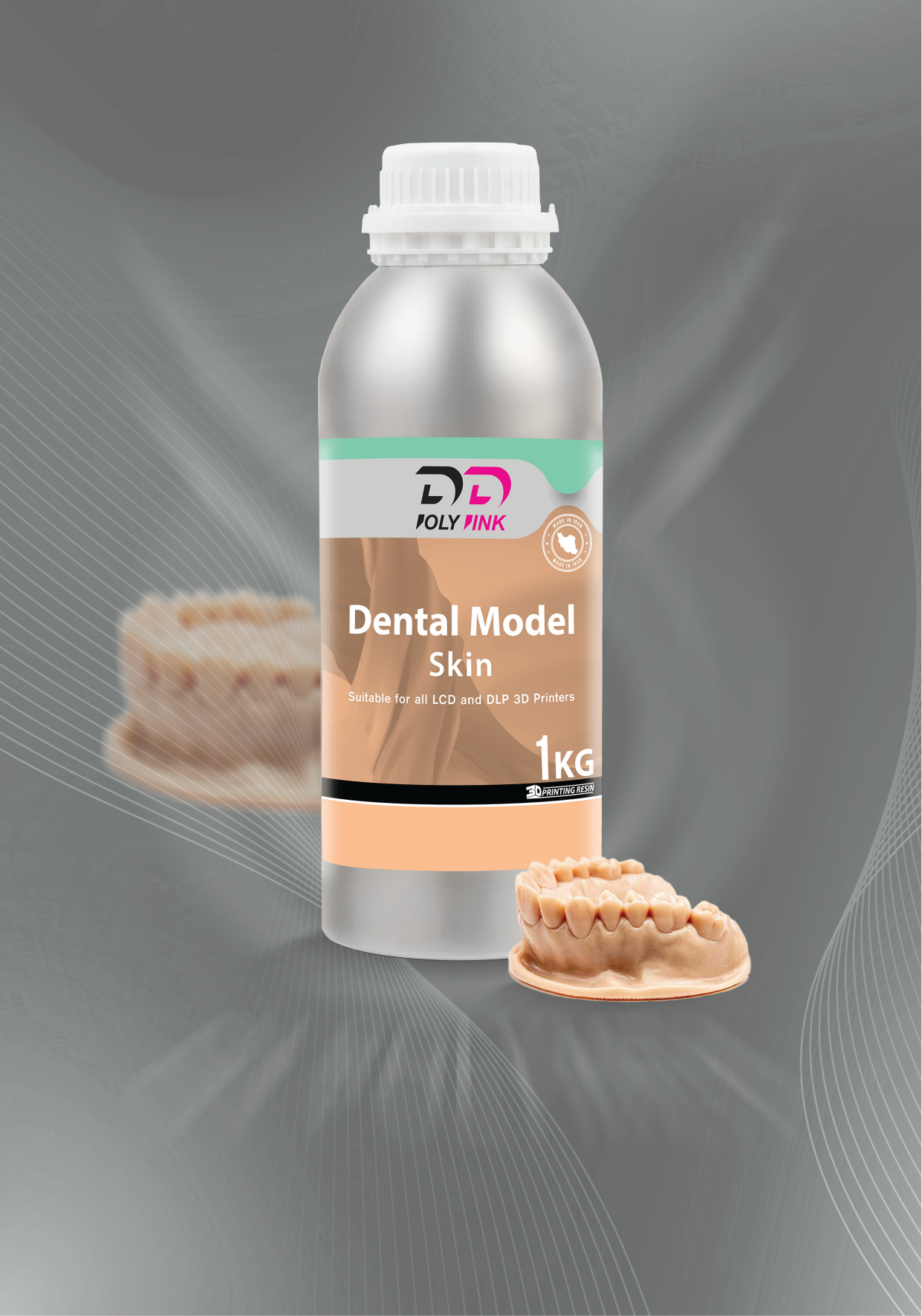 خرید رزین دنتال پلی پینک | CAST دقیق برای پرینتر سه بعدی دندان Dental Model
